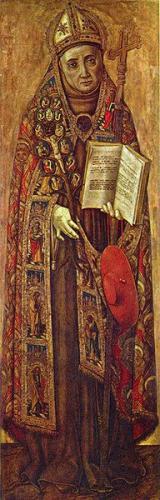 Vittorio Crivelli: Sv. Bonaventura, poslední čtvrtina 15. stol., tempera na dřevě